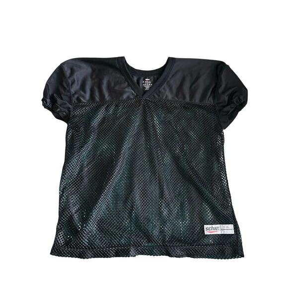 EUC Schutt Youth Size XL Black Practice Jersey Tackle Over Pads Mesh - Picture 1 of 4